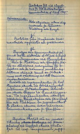 Styrelseprotokoll 1945-08-02