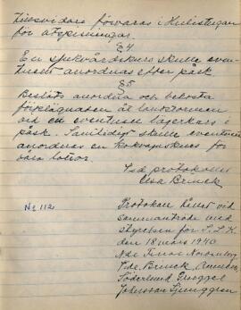 Styrelseprotokoll 1940-03-18