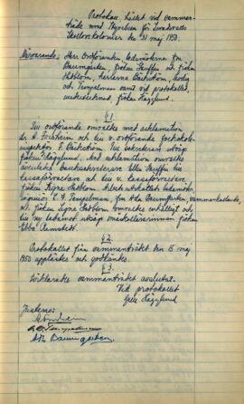 Styrelseprotokoll 1950-05-31