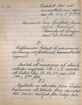 Styrelseprotokoll 1943-01-19