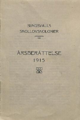 Års- och revisionsberättelse 1915