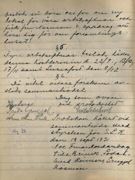 Styrelseprotokoll 1931-09-18