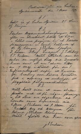 Protokoll 1893-03-05