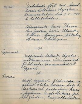 Styrelseprotokoll 1948-05-07