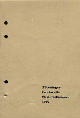 Års- och revisionsberättelse 1947