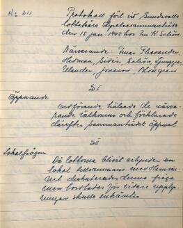 Styrelseprotokoll 1948-01-15