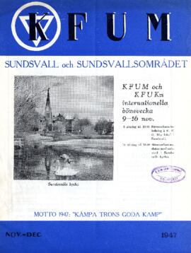 Månadsblad, K.F.U.M i Sundsvall, Nr 8, 1947