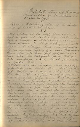 Protokoll 1892-11-25