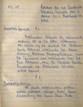 Årsmötesprotokoll 1944-10-12