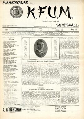Månadsblad, K.F.U.M i Sundsvall, Nr 1, 1917