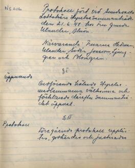 Styrelseprotokoll 1948-06-21