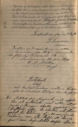 Protokoll 1891-07-12