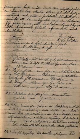 Protokoll 1891-09-06