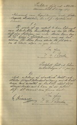 Protokoll vid läkarundersökning 1907-06-01