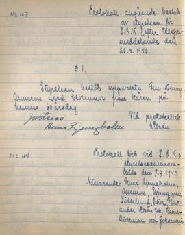 Styrelseprotokoll 1943-09-07