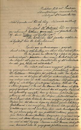Protokoll 1899-11-27