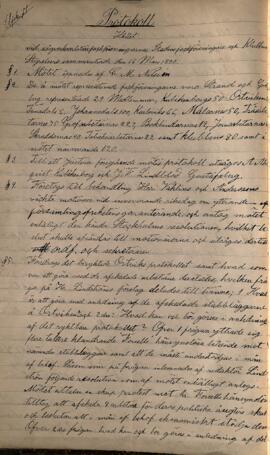 Protokoll 1890-03-16
