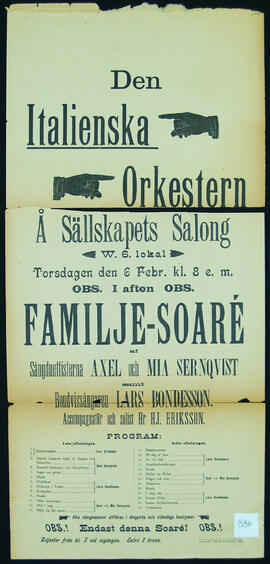 Affisch nr 0886, soaré