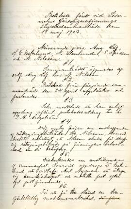 Styrelseprotokoll 1903-05-11
