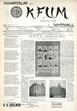 Månadsblad, K.F.U.M i Sundsvall, Nr 1, 1918