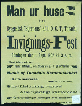 Affisch nr 1399, fest