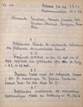 Styrelseprotokoll 1942-10-25