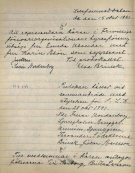 Styrelseprotokoll 1941-10-28