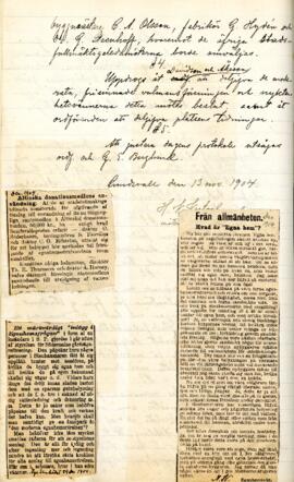 Tidningsartikel 1904-12-xx