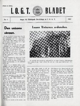 Distriktstidning, I.O.G.T BLADET Nr 4, 1937
