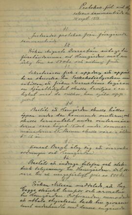 Styrelseprotokoll 1917-09-12