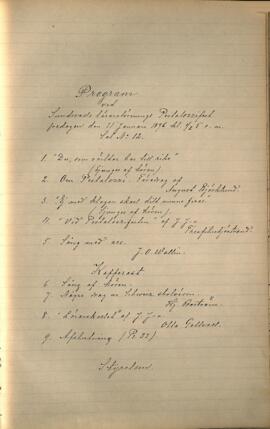 Program vid Pestalozzifesten 1896-01-31