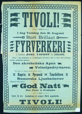 Affisch nr 0946, fyrverkeri