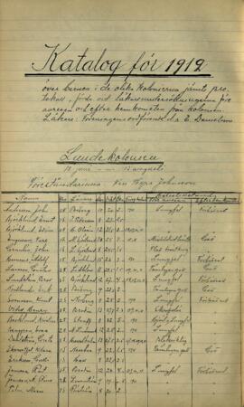 Protokoll vid läkarundersökning 1912