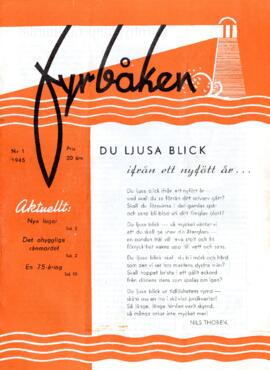 Distriktstidning, Fyrbåken Nr 1, 1945