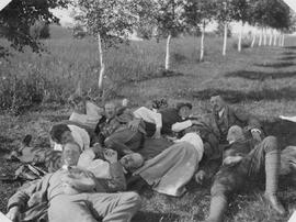 Fotografi, Sällskap i samband med bilutflykt, Nälden, 1919-07-08