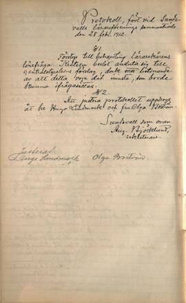 Protokoll 1912-02-28