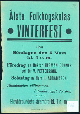 Affisch nr 0816, fest