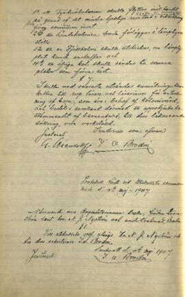 Utskottets protokoll 1907-05-04