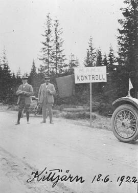 Fotografi, Kontrollplats i samband med vårtävling, M.A.M.K, Kittjärn, 1922-06-18