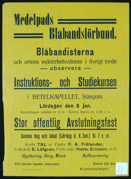 Affisch nr 0033, nykterhet