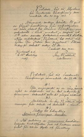 Protokoll 1913-05-30