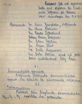 Styrelseprotokoll 1943-10-11