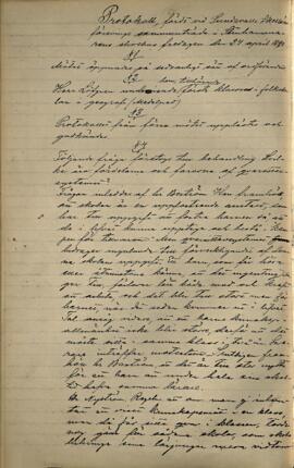 Protokoll 1891-04-24