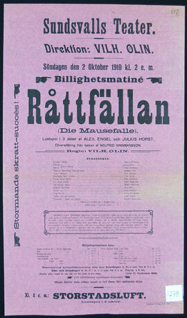 Affisch nr 1278, teater