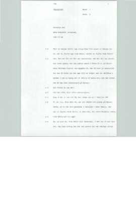 Transkribering, Intervju med Anna Karlsson, Kvissleby, Band 1, sida A, 1981-07-08
