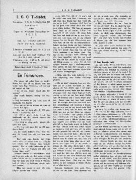 Distriktstidning, I.O.G.T BLADET Nr 11, 1937