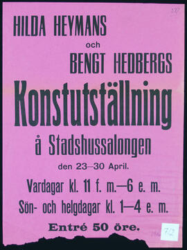 Affisch nr 0712, utställning