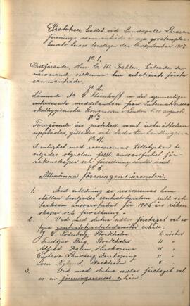 Protokoll 1907-09-26