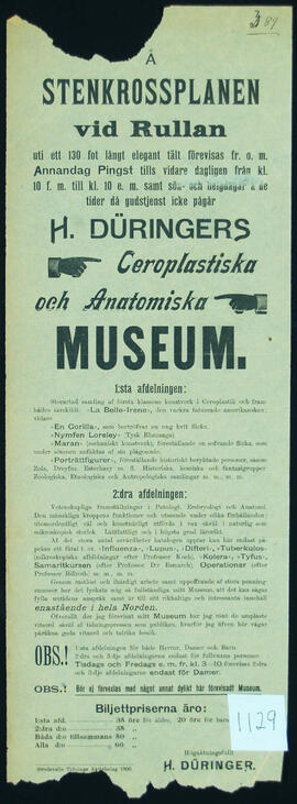 Affisch nr 1129, museum