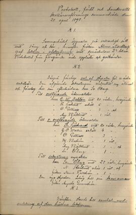 Protokoll 1898-04-28